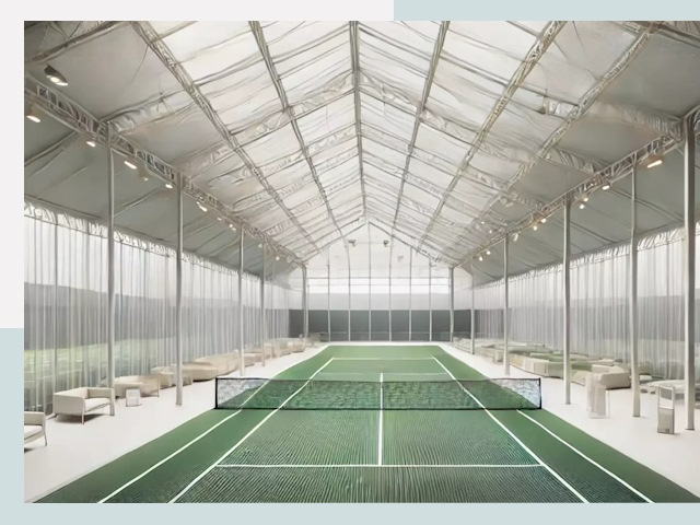 Строительство теннисных кортов в Инте