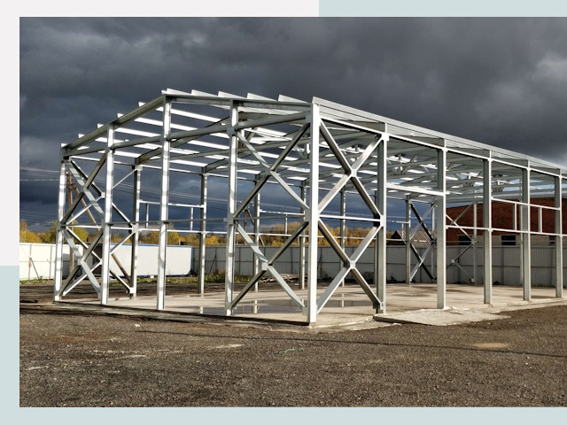 Двускатные ангары в Инта от 609 руб. за квадрат