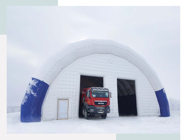 Мобильные ангары в Инте