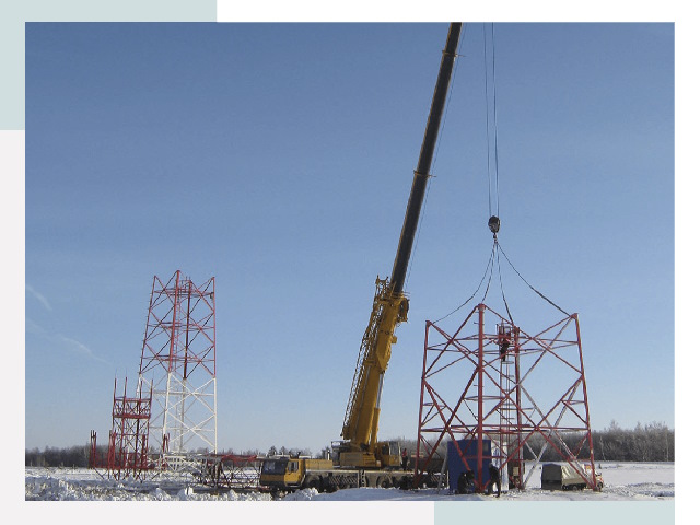 Монтаж вышек связи в Инте