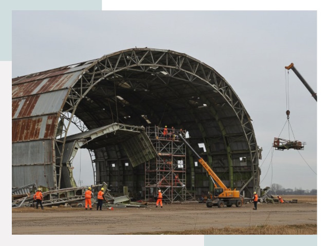 Демонтаж ангаров в Инте