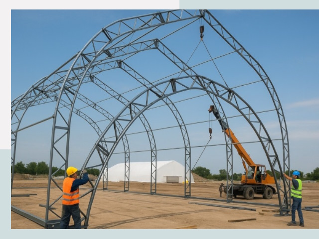 Монтаж ангаров в Инте от 609 руб. - Надежно и быстро